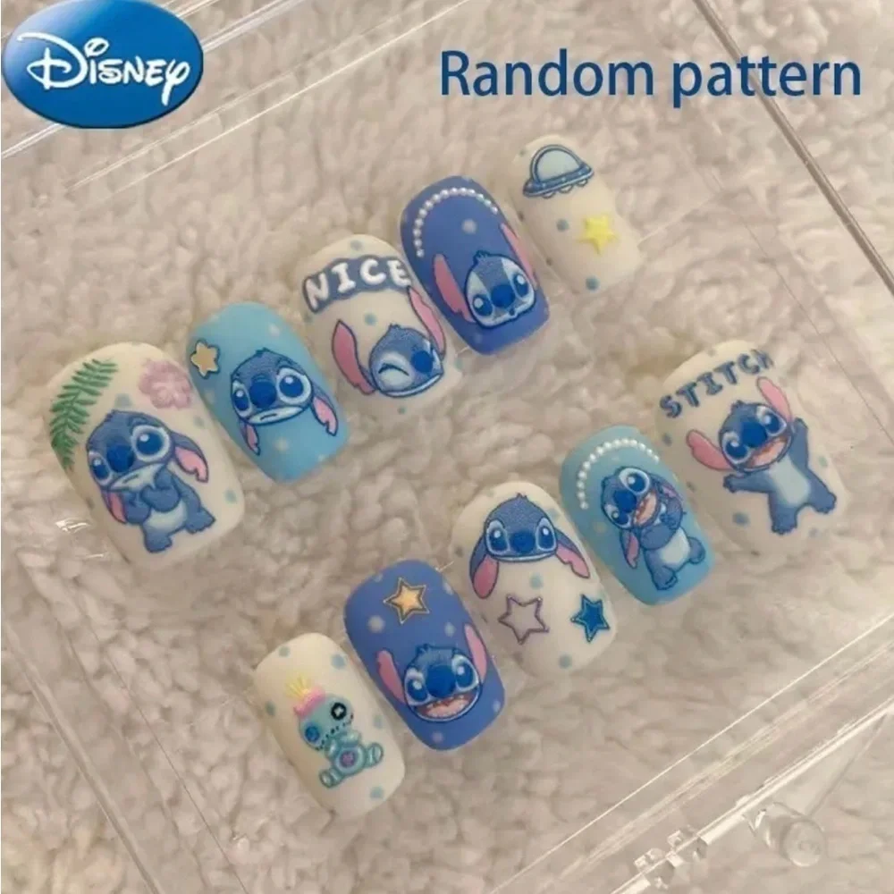 Disney Stitch Fake Press On Nails NWT